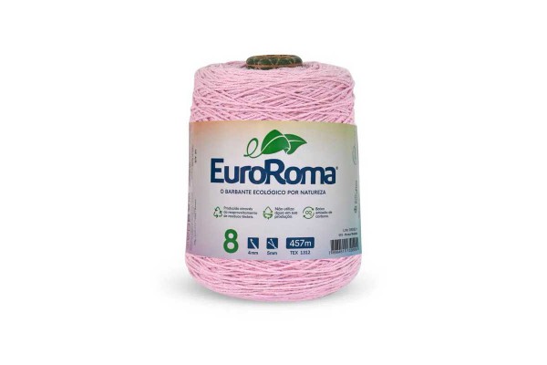 BARBANTE EUROROMA COLORIDO 4/8 600G 457M ROSA BEBE