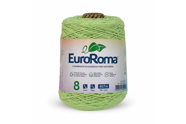 BARBANTE EUROROMA COLORIDO 4/8 600G 457M VERDE LIMAO