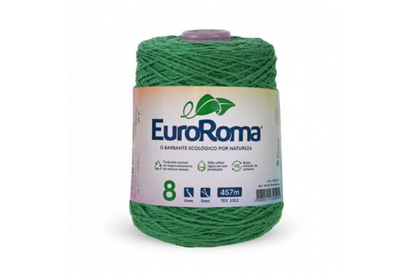 BARBANTE EUROROMA COLORIDO 4/8 600G 457M VERDE BANDEIRA 