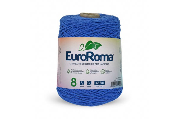 BARBANTE EUROROMA COLORIDO 4/8 600G 457M AZUL ROYAL