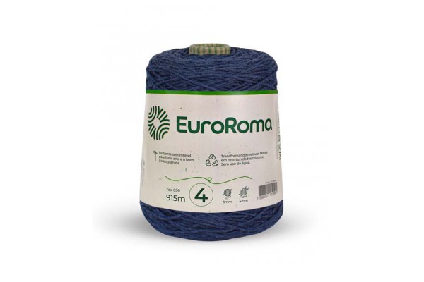 BARBANTE EUROROMA COLORIDO 4/4 600G 915 M AZUL MARINHO