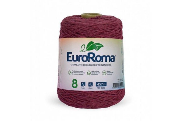 BARBANTE EUROROMA COLORIDO 4/8 600G 457M BORDO