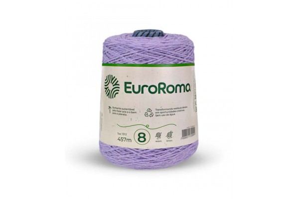 BARBANTE EUROROMA COLORIDO 4/8 600G 457M LILAS CLARO