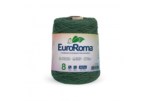 BARBANTE EUROROMA COLORIDO 4/8 600G 457M VERDE MUSGO