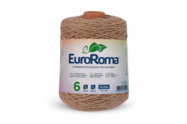 BARBANTE EUROROMA COLORIDO 4/6 600G 610M BEGE