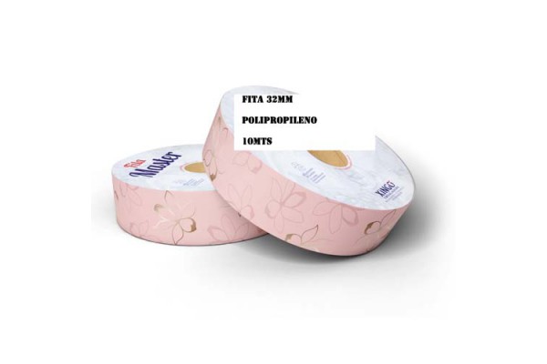 FITA DE POLIPROPILENO 32MM XINGO 10MT FIORI ROSA QUARTZ