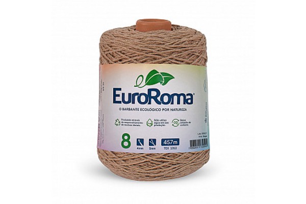 BARBANTE EUROROMA COLORIDO 4/8 600G 457M BEGE