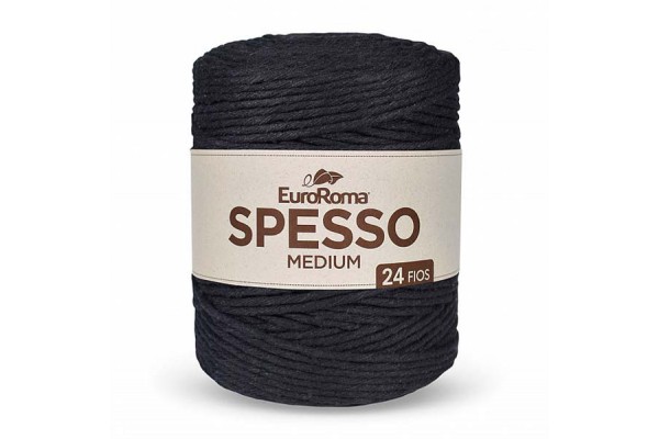 BARBANTE EUROROMA SPESSO 24 FIOS 1KG PRETO