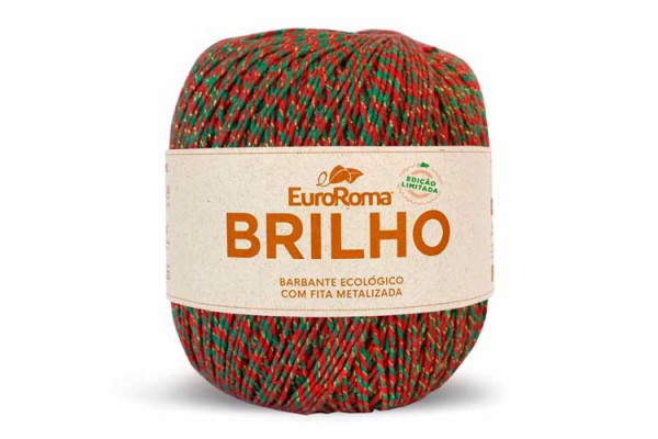 BARBANTE EUROROMA BRILHO NATAL OURO 4/6 400G 406M 