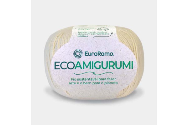 LINHA ECOAMIGURUMI EUROROMA 160G CRU