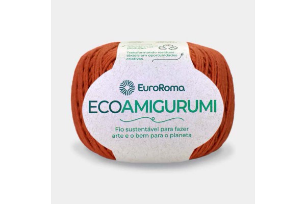 LINHA ECOAMIGURUMI EUROROMA 160G TELHA