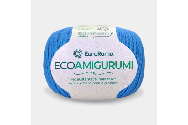 LINHA ECOAMIGURUMI EUROROMA 160G AZUL PISCINA