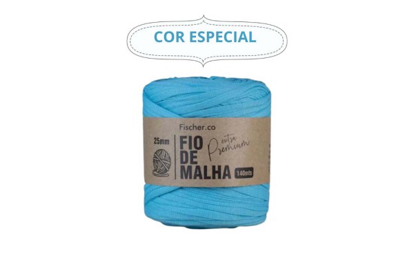 FIO DE MALHA EXTRA PREMIUM FISCHER 25MM ESPECIAL TURQUESA