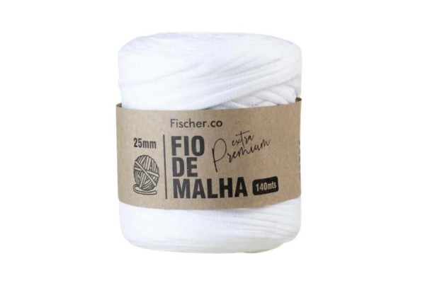 FIO DE MALHA EXTRA PREMIUM FISCHER 25MM OFF WHITE