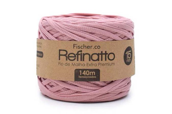 FIO DE MALHA REFINATTO FISCHER 15MM ROSE ANTIGO