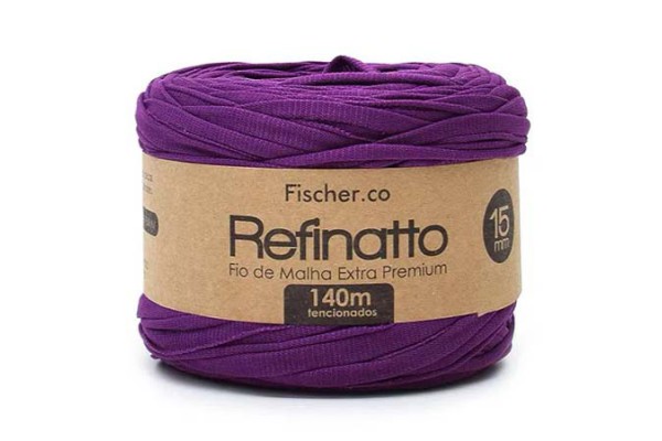 FIO DE MALHA REFINATTO FISCHER 15MM PURPURA