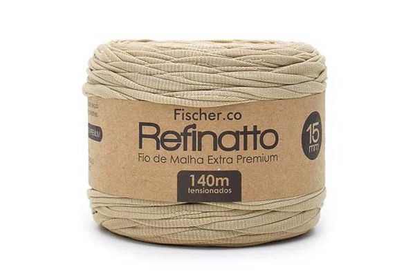 FIO DE MALHA REFINATTO FISCHER 15MM BEGE