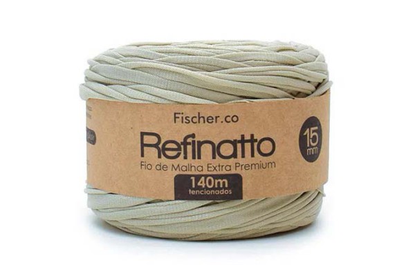 FIO DE MALHA REFINATTO FISCHER 15MM AREIA