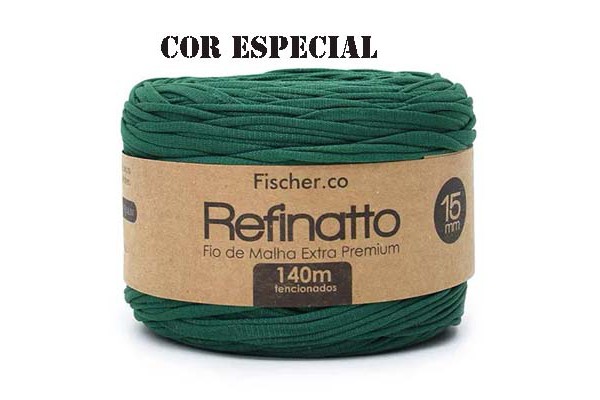 FIO DE MALHA REFINATTO FISCHER 15MM ESPECIAL ESMERALDA