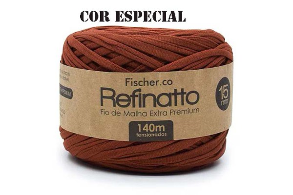 FIO DE MALHA REFINATTO FISCHER 15MM ESPECIAL CANELA