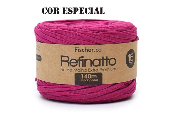 FIO DE MALHA REFINATTO FISCHER 15MM ESPECIAL FUCSIA