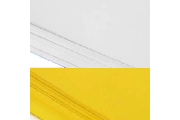 CARBONO PARA COSTURA E RISCO LANMAX AMARELO E BRANCO 10 PECAS