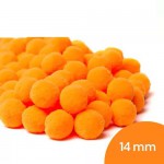 POM POM NYBC 14MM COM 100 PECAS LARANJA