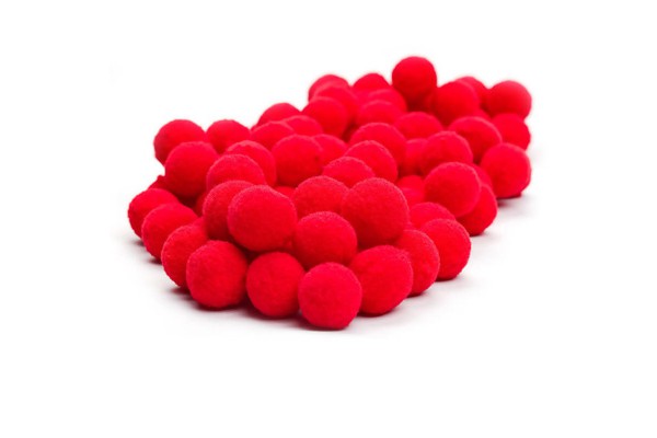 POM POM 20MM COM 100 UNIDADES VERMELHO