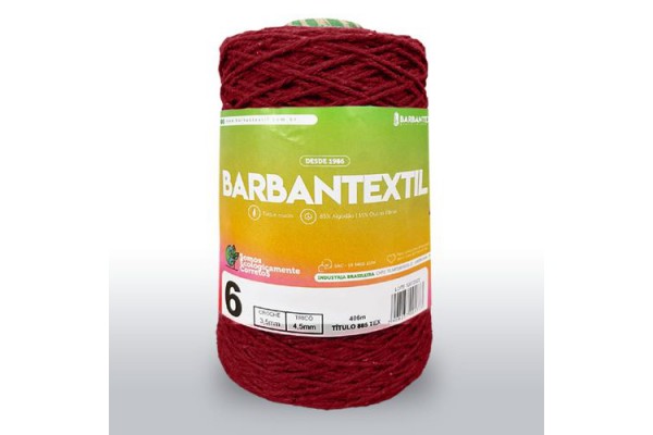 BARBANTEXTIL ARTESANAL 4/6 406M 400G VINHO