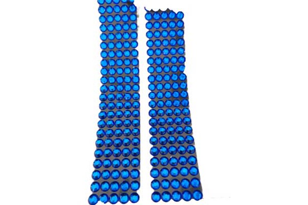 CARTELA ADESIVA STRASS 8MM AZUL 470PC