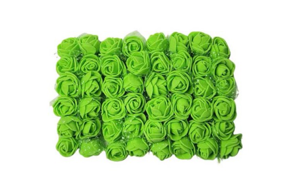 FLOR DE EVA 20MM COM 12 UNIDADES NYBC VERDE LIMAO