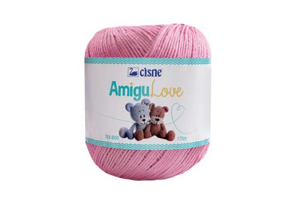 LINHA AMIGULOVE CISNE 170M 100G ROSA