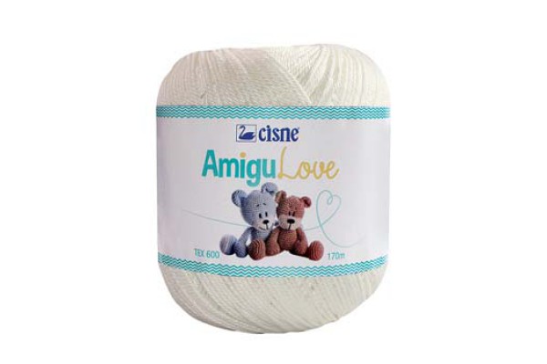 LINHA AMIGULOVE CISNE 170M 100G BRANCO