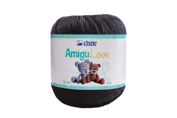 LINHA AMIGULOVE CISNE 170M 100G PRETO