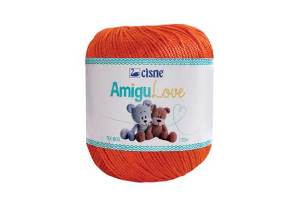 LINHA AMIGULOVE CISNE 170M 100G LARANJA