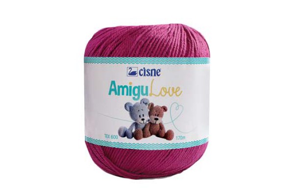 LINHA AMIGULOVE CISNE 170M 100G PINK CHICLETE