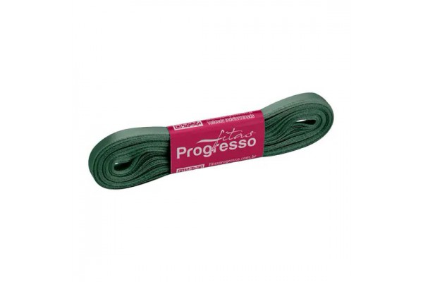 FITA DE CETIM PROGRESSO 7MM COM 10MTS VERDE OLIVA