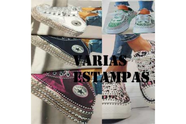 APLIQUE DE COSTURA COM ESTAMPAS DIVERSAS