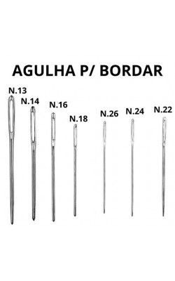 AGULHA PARA BORDAR COM 7 PECAS 