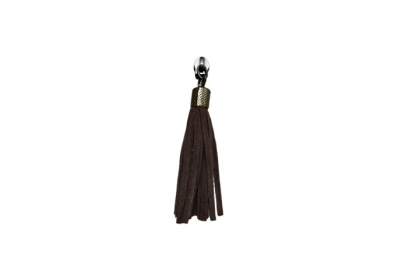 CURSOR TASSEL NIQUELADO CAFE 