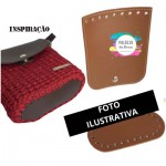 KIT PARA BOLSA MINI COM ABA E FUNDO OURO VELHO CAFE