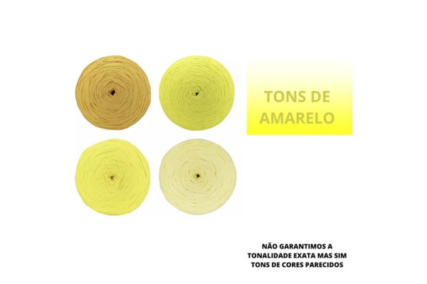 FIO DE MALHA RESIDUAL FIORESCER 1KG TONS DE AMARELO