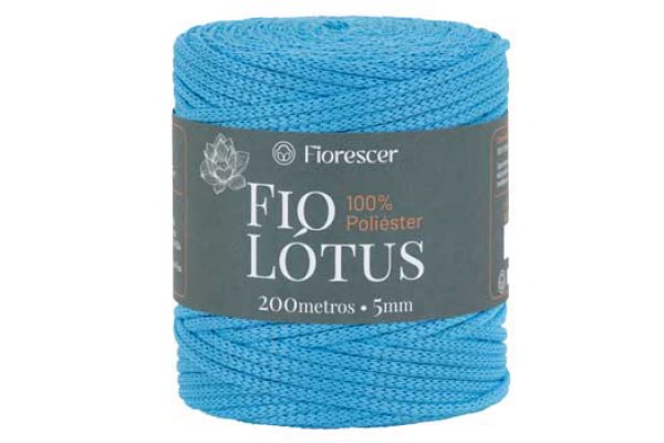 FIO DE POLIESTER LOTUS FIORESCER 5MM AZUL CEU