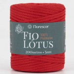 FIO DE POLIESTER LOTUS FIORESCER 5MM VERMELHO PAIXAO