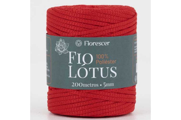 FIO DE POLIESTER LOTUS FIORESCER 5MM VERMELHO PAIXAO