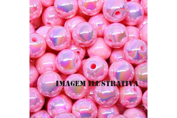 PEROLA DE PLASTICO 8MM ROSA 20GR