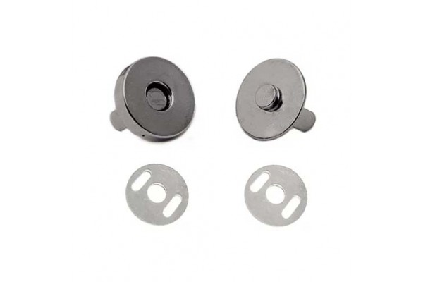 BOTAO MAGNETICO COM GARRA 18MM ONIX COM 1PC