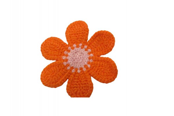 APLIQUE FLOR LARANJA