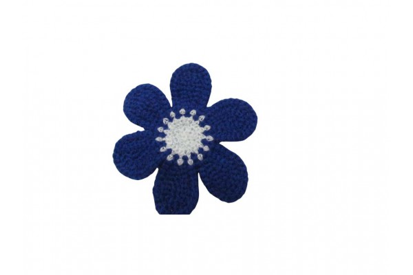 APLIQUE FLOR AZUL ROYAL