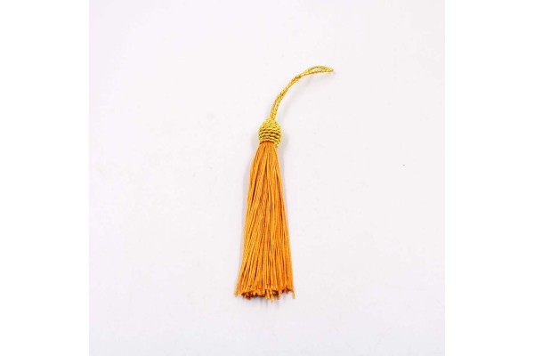 TASSEL DE POLIESTER TULIPA AMARELO OURO 10 PECAS